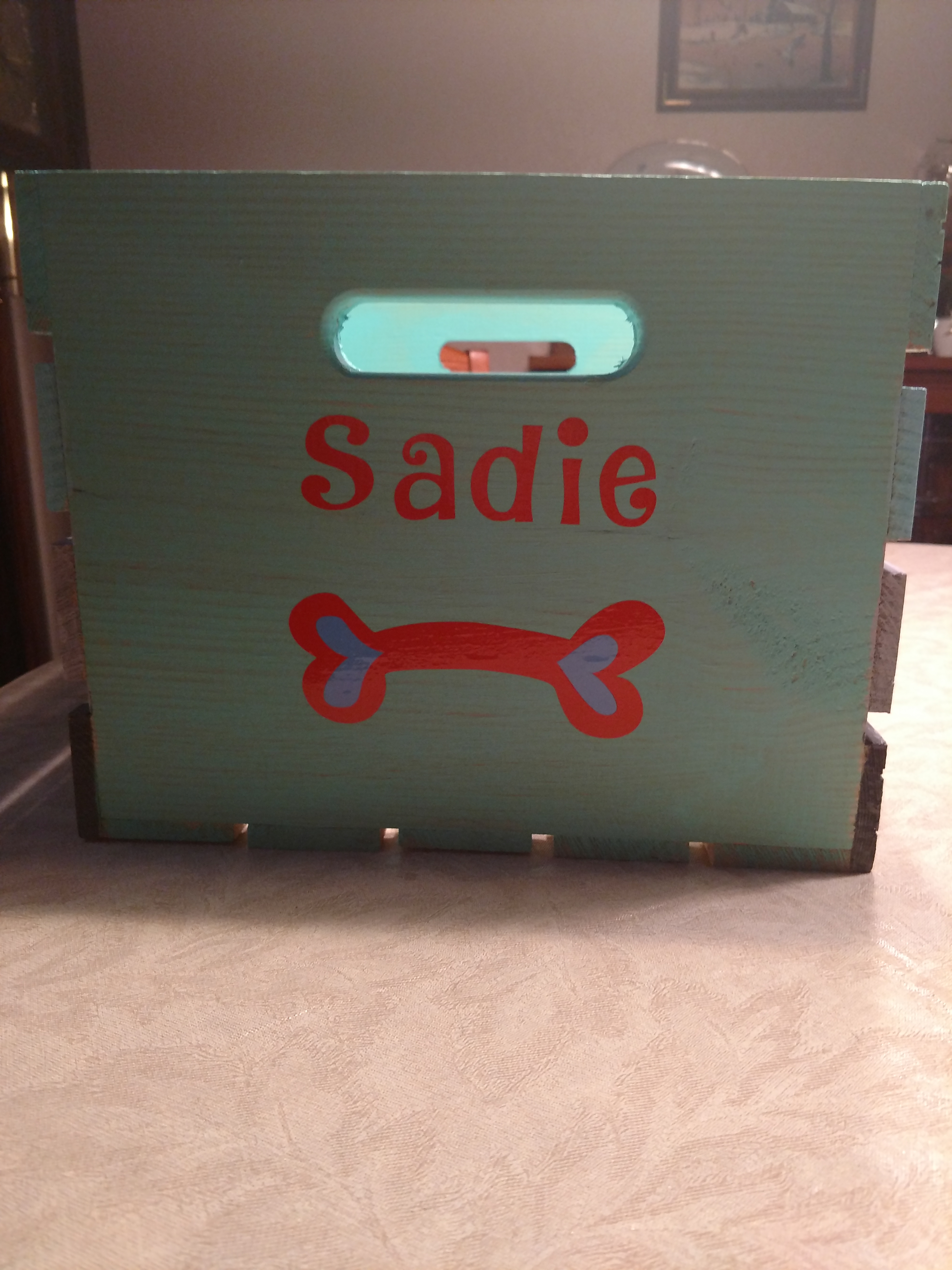 plastic toy crate